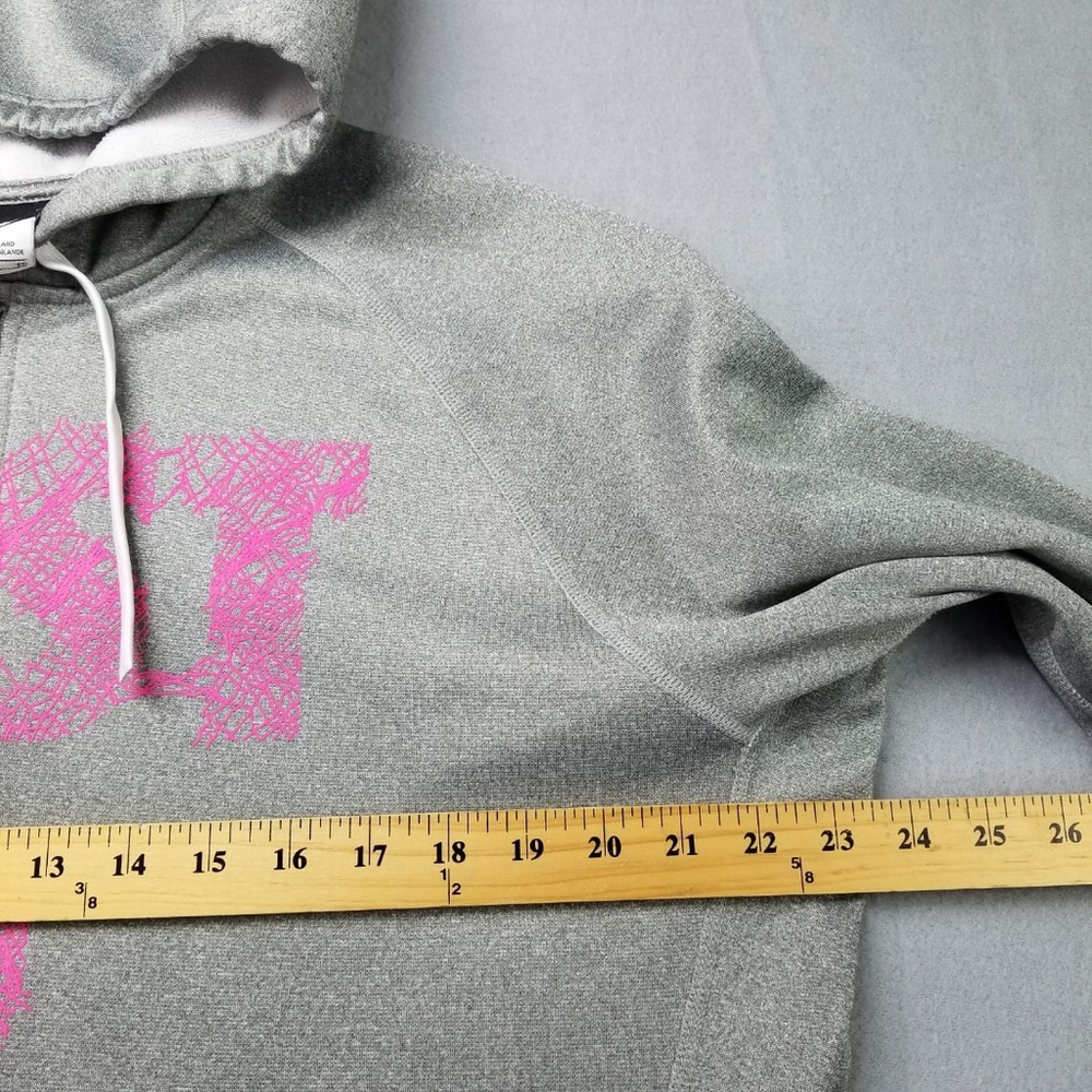 Nike Hoodie Womens Size XL Full Zip Just Do It Spell Out Jacket Fleece Swoosh - Picture 4 of 10